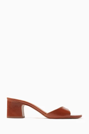 Open-toe 66 Mules in Leather