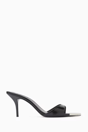 75 Open-toe Mules in Leather
