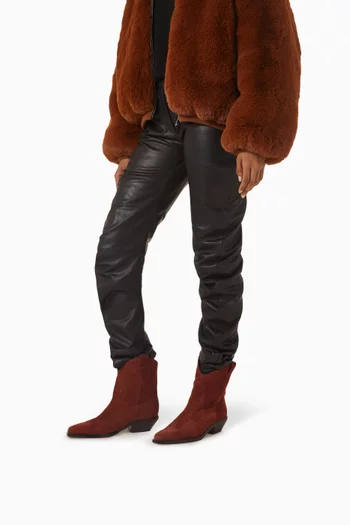 Nash Western Ankle Boots in Suede