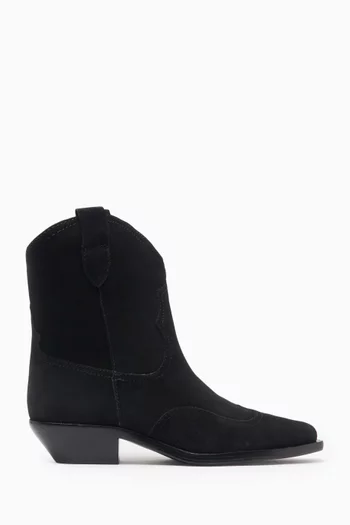 Nash Western Ankle Boots in Suede