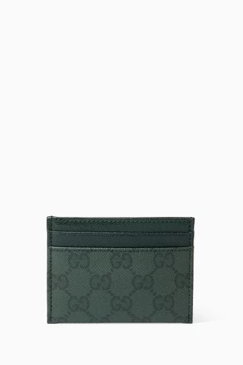 GG Card Case in Coated Canvas