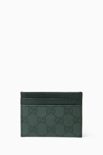 GG Card Case in Coated Canvas