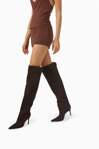 Knee High 85 Boots in Suede