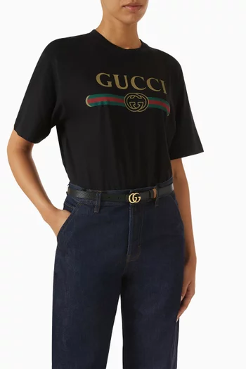 GG Marmont Reversible Belt in Leather