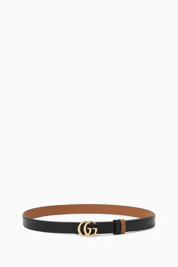 GG Marmont Reversible Belt in Leather