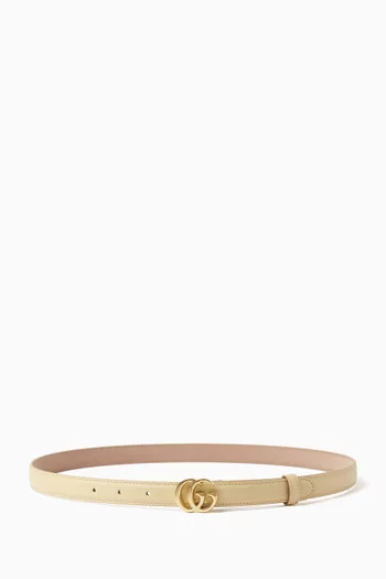 GG Marmont Thin Belt in Leather