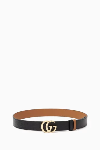 Reversible GG Marmont Belt in Leather