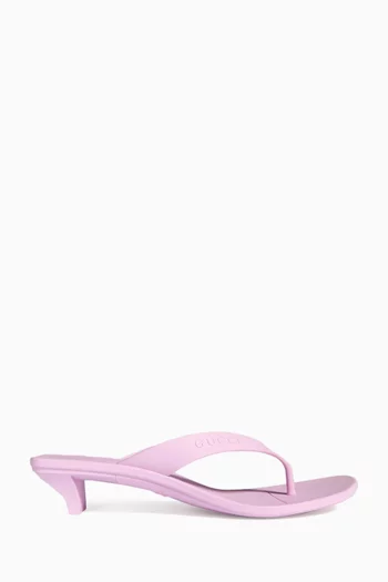 Vittoria Thong Sandals in Rubber