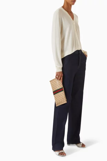 Large Web Pouch in GG Canvas