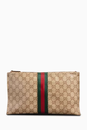 Large Web Pouch in GG Canvas