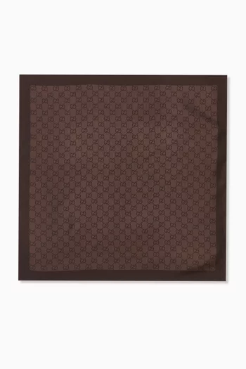 GG Jacquard Scarf in Silk