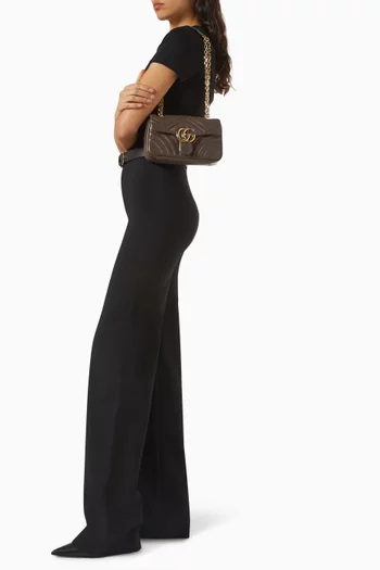 Medium GG Marmont Shoulder Bag in Leather