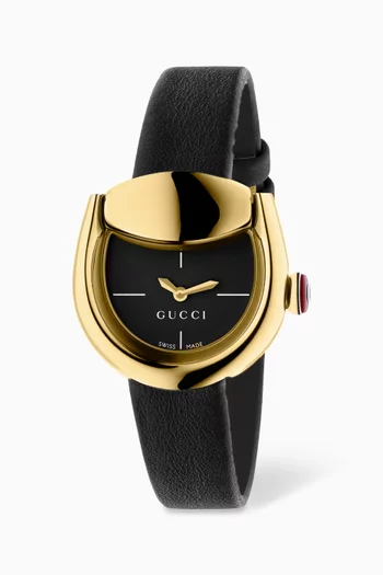 Horsebit Quartz Leather Watch