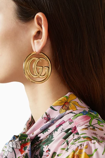 GG Marmont Hoop Earrings