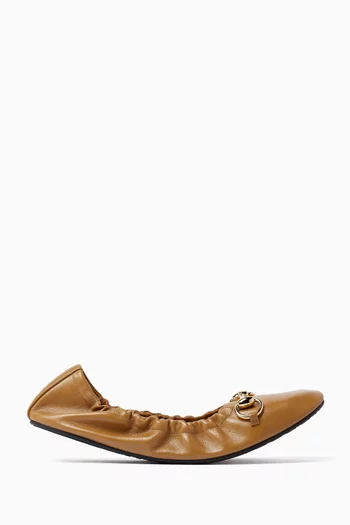 Prima Ballet Flats in Leather