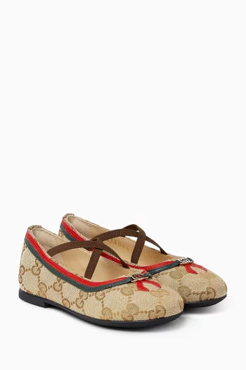 Ballet Flats in Canvas
