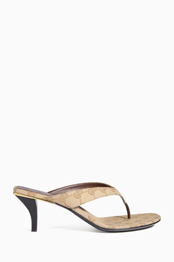 Vittoria Thong Sandals in GG Canvas