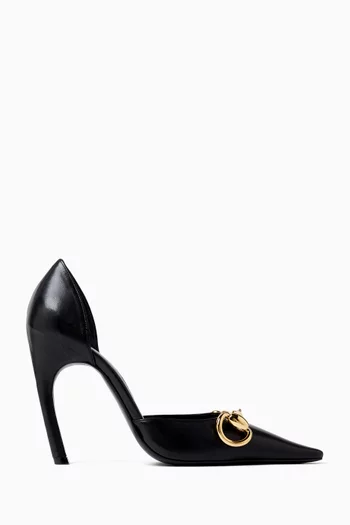 Boulevard 110 Horsebit Pumps in Leather