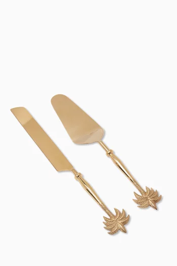 Palm Serving Cake Set