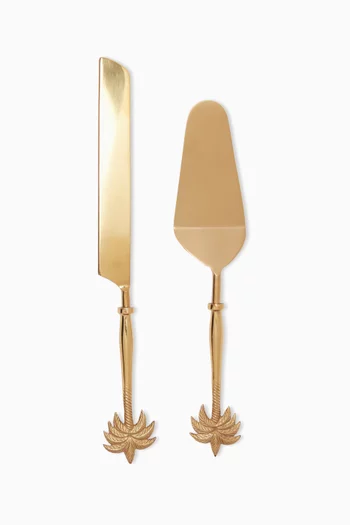Palm Serving Cake Set