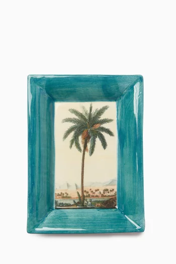 Palm Tree Vide Poche in Ceramic