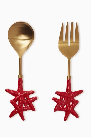 Seastar Serving Spoon & Fork Set in Resin