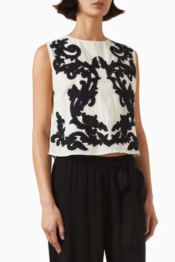 Mikka Embroidered Top