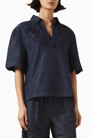 Sahira Collared Top