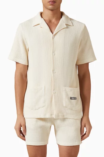 Waffle Havana Shirt in Organic Cotton