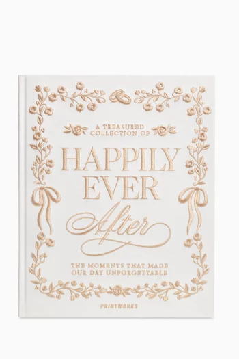 ألبوم صور زفاف مطرز بعبارة Happily Ever After