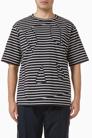 Crown Striped T-shirt in Cotton-jersey