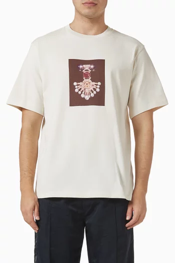 Compass-print T-shirt in Cotton-jersey