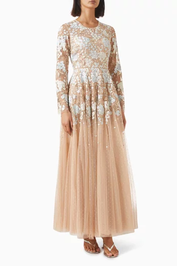 Wisteria Dot Gown in Tulle