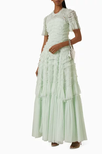 Valentine Ruffle Gown in Tulle