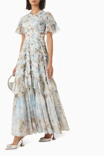 Wisteria Valentine Ruffle Gown