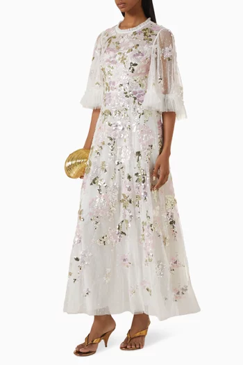 Wisteria Sequin-embellished Gown