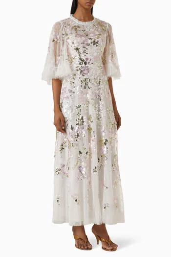 Wisteria Sequin-embellished Gown