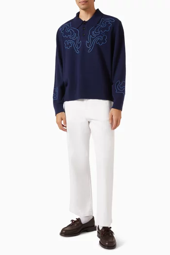 Blaze Polo Sweater in Wool