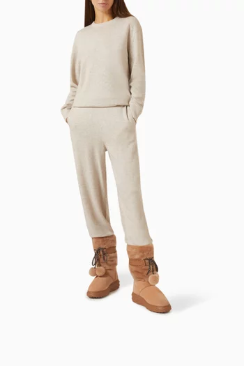 Cobi Shearling-trim Boots in Suede