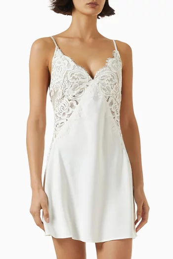 Peyton Lace-trim Slip Dress