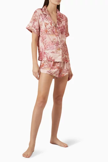 Toulouse Short Pyjama Set in Satin