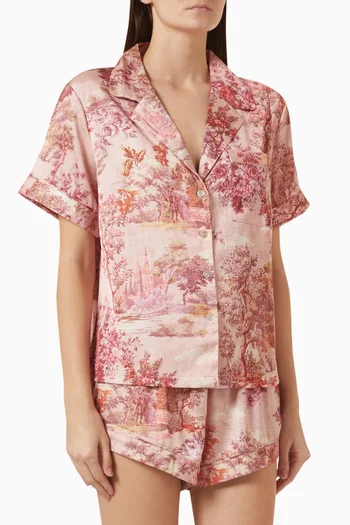 Toulouse Short Pyjama Set in Satin