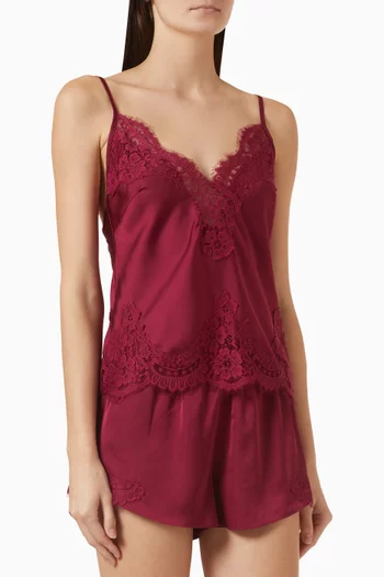 Sian Lace Cami Set in Satin