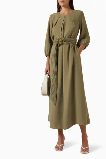 Belted Midi Dress