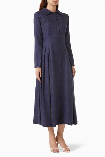 Pleated Midi Dress