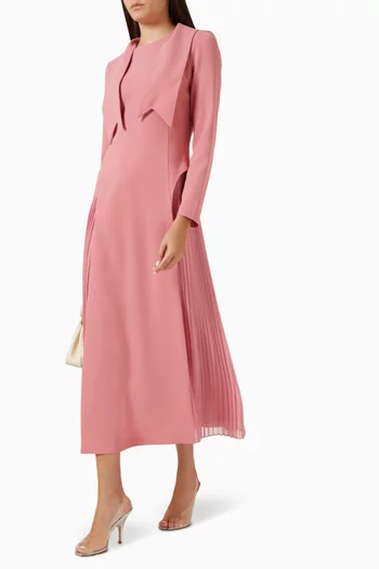 Pleated Panel Dress