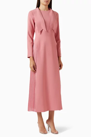 Pleated Panel Dress