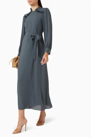 Frill Belted Dress