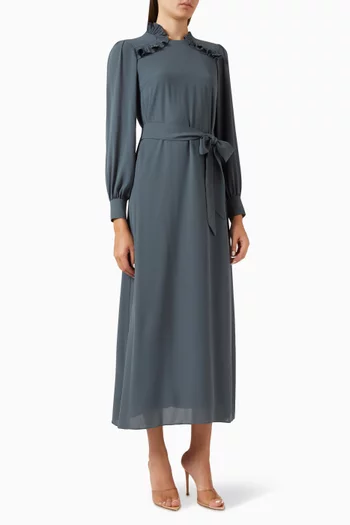 Frill Belted Dress
