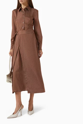 Stripe Shirt Dress
